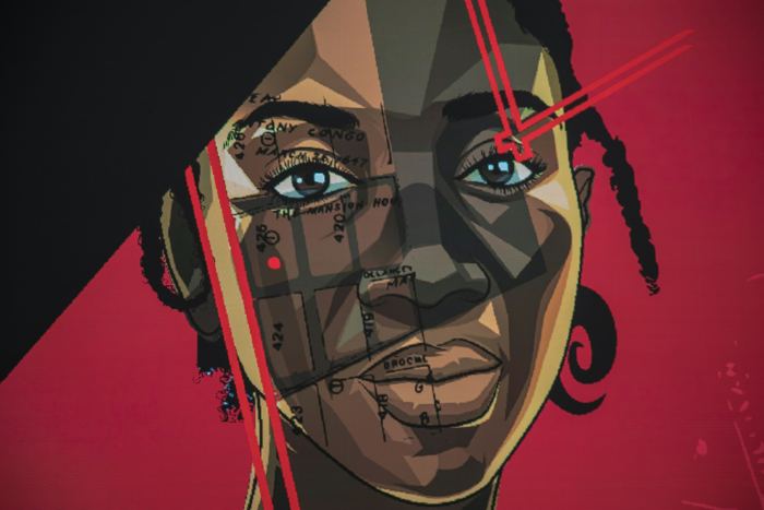 Visage géométrique — Digital