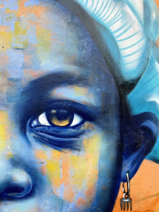 Regard bleu — Peinture