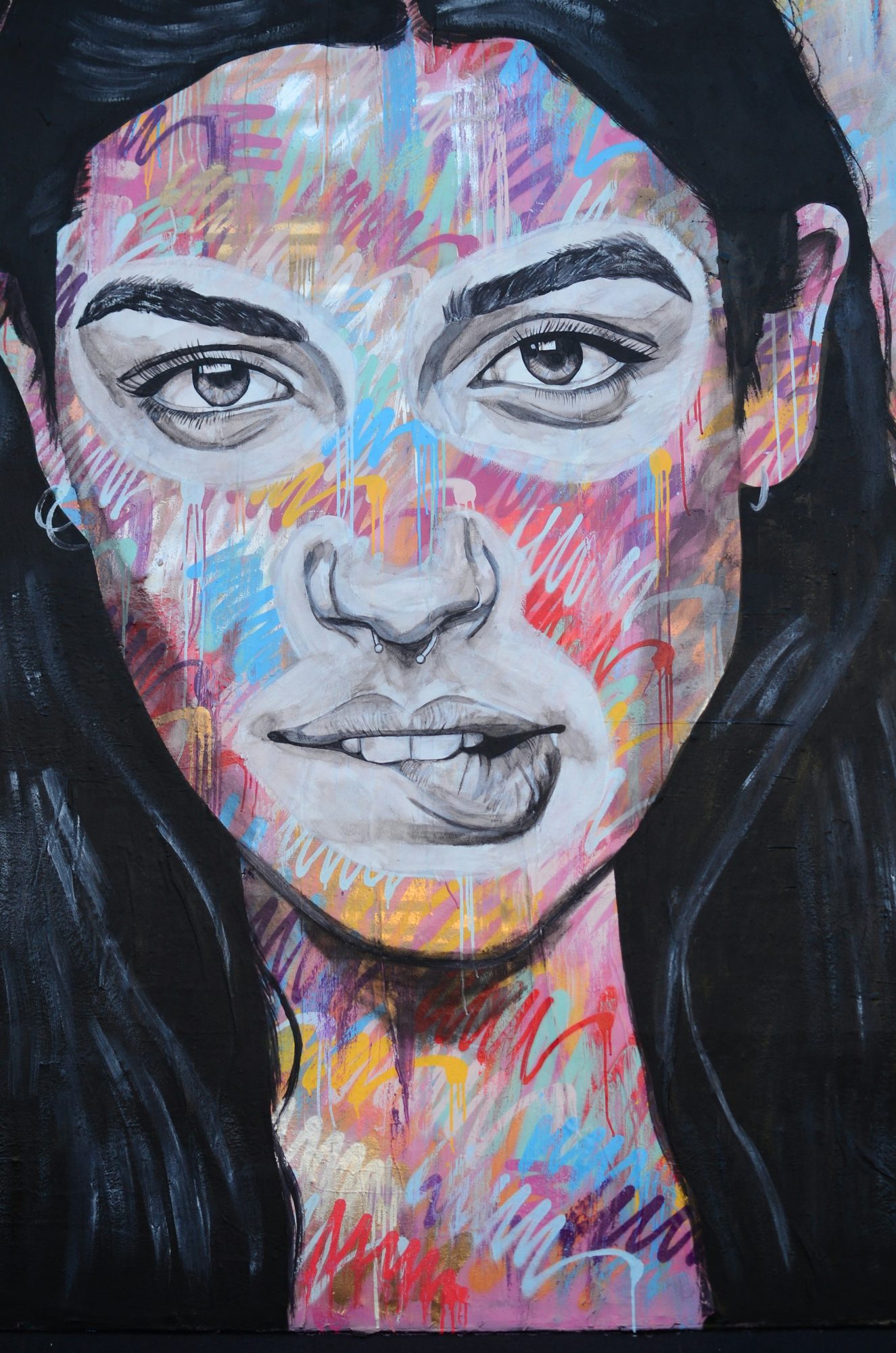 Visage en mille couleurs — Couleur